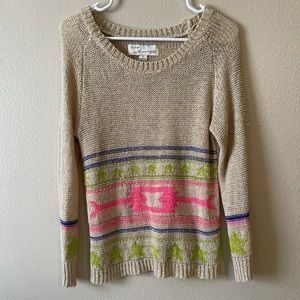 Sweater with Neon Design